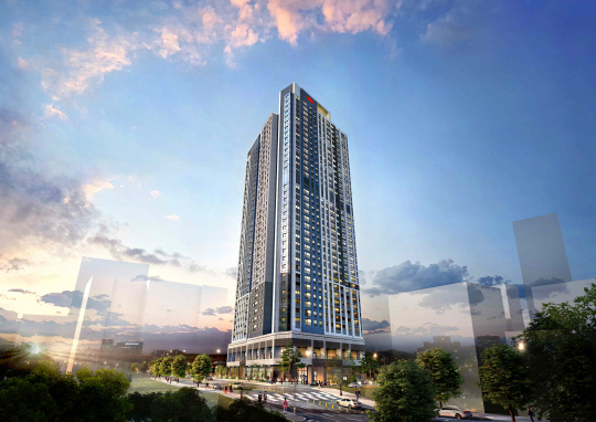 울산 'e편한세상 신정 스카이하임' 투시도. [DL이앤씨 제공]